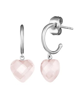 Engelsrufer Delicati orecchini in argento con rosa ERE-HEART-RQ-CR donna