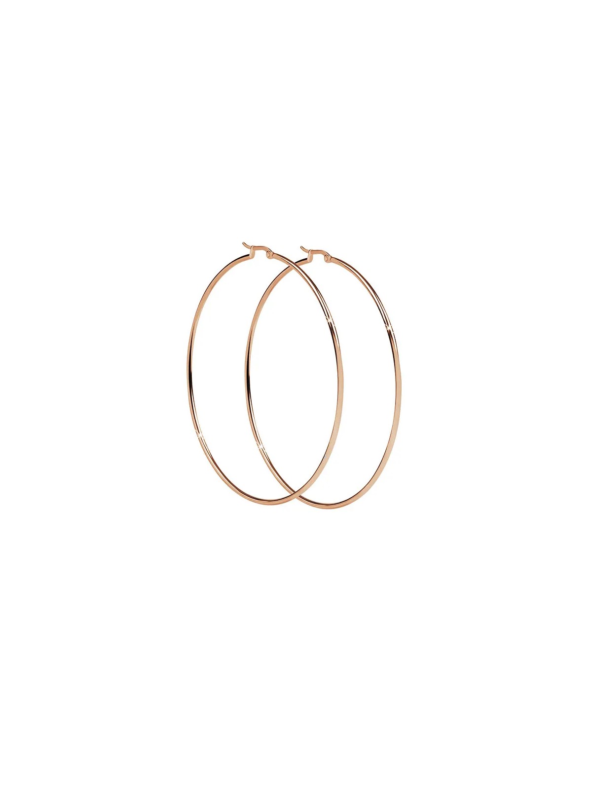 Troli Orecchini e cerchio in bronzo senza tempo - Diametro: 4 cm donna