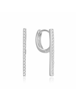 MOISS Orecchini minimalisti in argento con cubic zirconi E0002530 donna