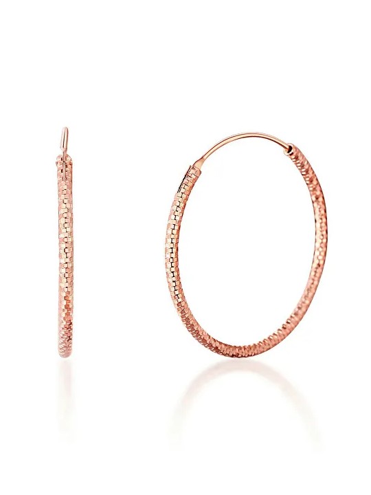 JVD Orecchini a cerchio in bronzo e argento SVLE0204XD5RO - Diametro: 2 cm donna