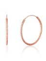 JVD Orecchini a cerchio in bronzo e argento SVLE0204XD5RO - Diametro: 2 cm donna