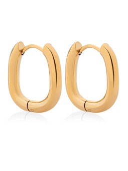 Troli Orecchini ovali placcati oro di buona qualità VBE0147G donna