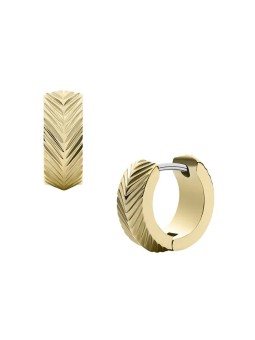 Fossil Eleganti orecchini a cerchio placcati in oro Harlow JF04116710 donna