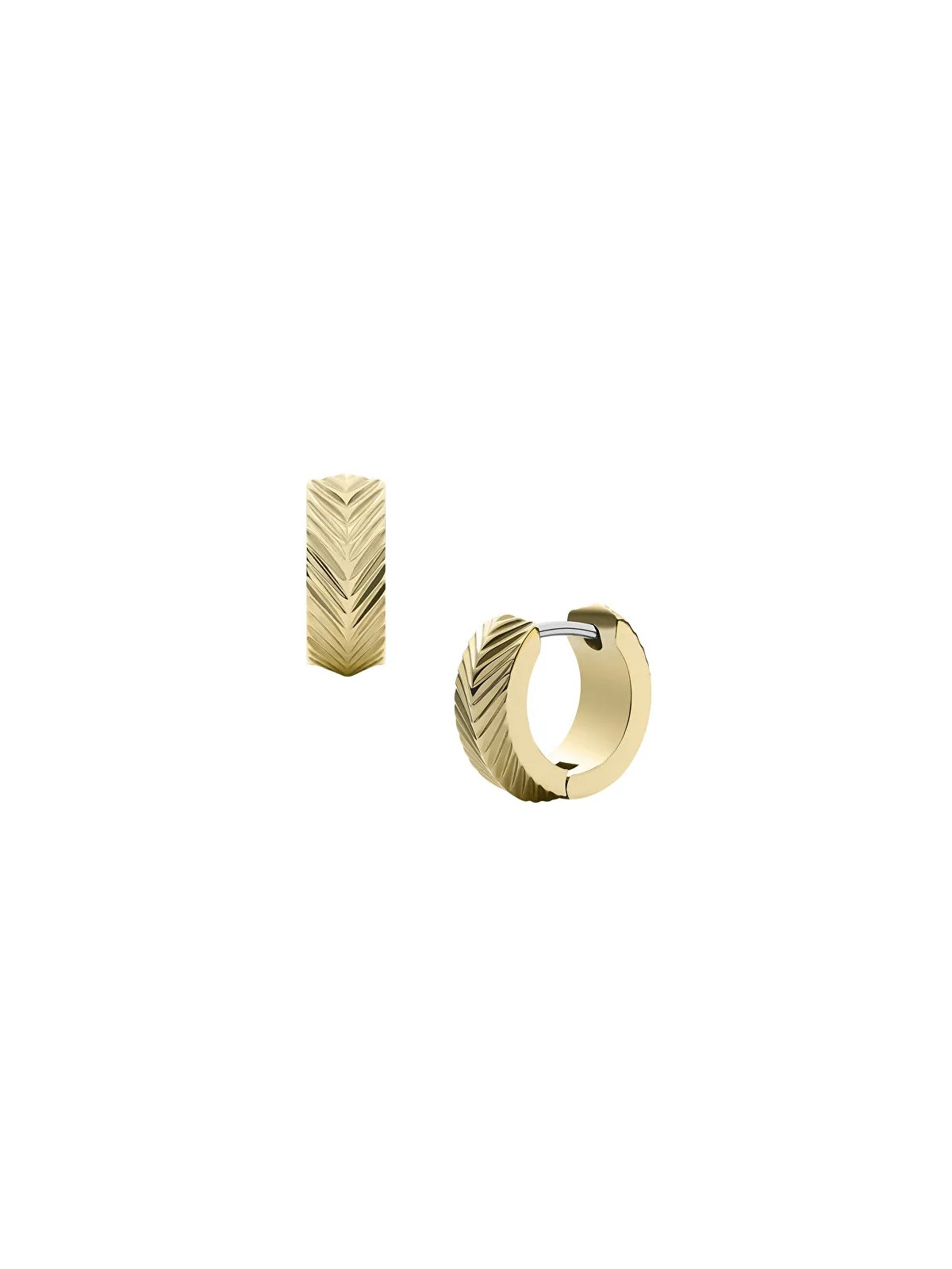 Fossil Eleganti orecchini a cerchio placcati in oro Harlow JF04116710 donna