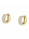 Morellato Deliziosi orecchini a cerchio placcati oro con zirconi Tesori SAIW145 donna