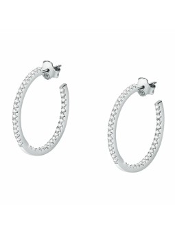 Morellato Orecchini a cerchio in argento Tesori SAIW147 con zirconi donna