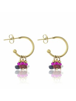 Emily Westwood Collana in pelle nuda con gioielli EWE23039G donna