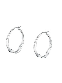 Orecchini a Cerchio Donna in Acciaio Trussardi  TJAXA04 donna