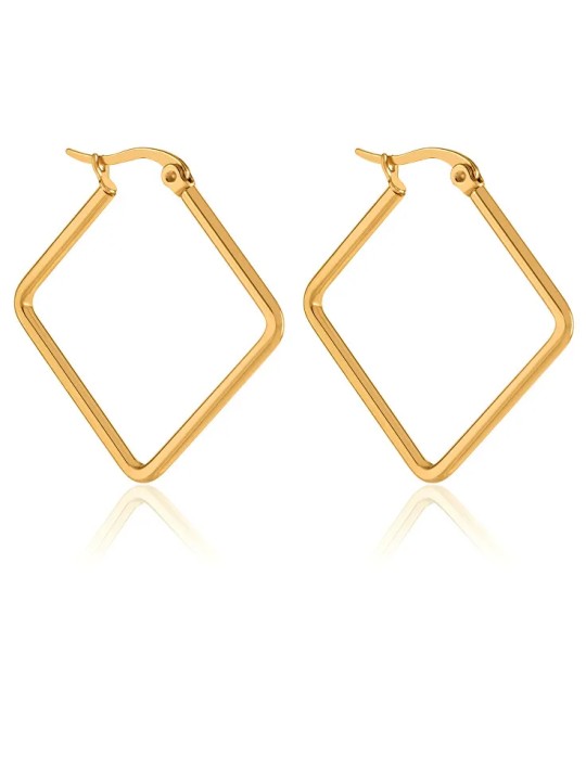 Troli Orecchini e rombo placcati in oro donna