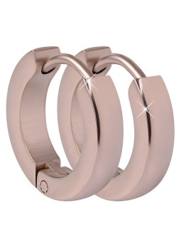 Troli Orecchini e anelli in acciaio placcato oro rosa donna