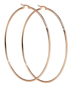 Troli Orecchini e cerchio in bronzo senza tempo - Diametro: 5 cm donna
