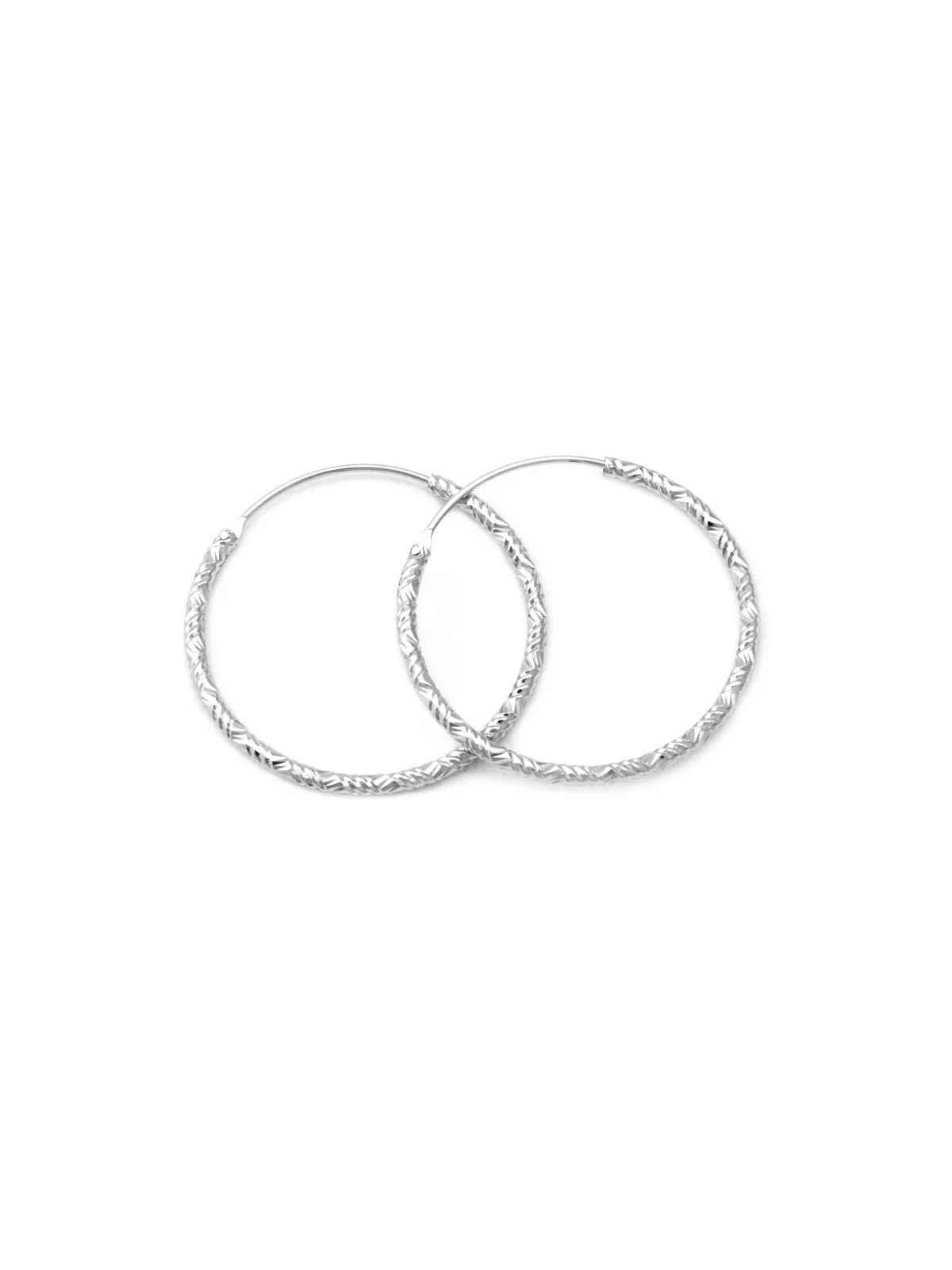 Beneto Orecchini rotondi di lusso in argento AGUC644 - Diametro: 2,5 cm donna