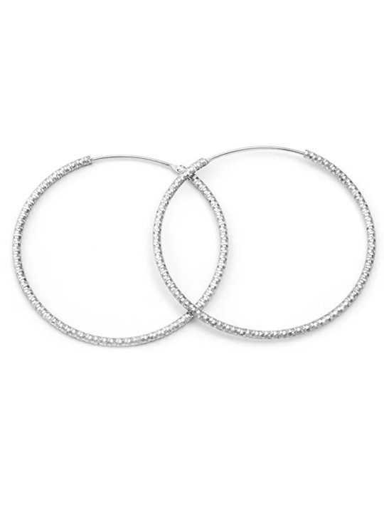 Beneto Orecchini rotondi di lusso in argento AGUC787 - Diametro: 2,5 cm donna