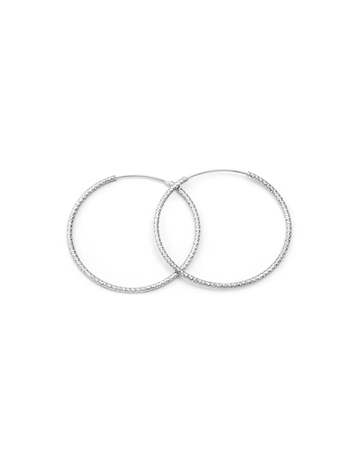 Beneto Orecchini rotondi di lusso in argento AGUC787 - Diametro: 4,5 centimetri donna