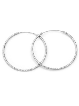 Beneto Orecchini rotondi di lusso in argento AGUC787 - Diametro: 7,5 cm donna