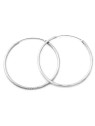 Beneto Orecchini rotondi in argento scintillante AGUC1240 - Diametro: 4,5 centimetri donna