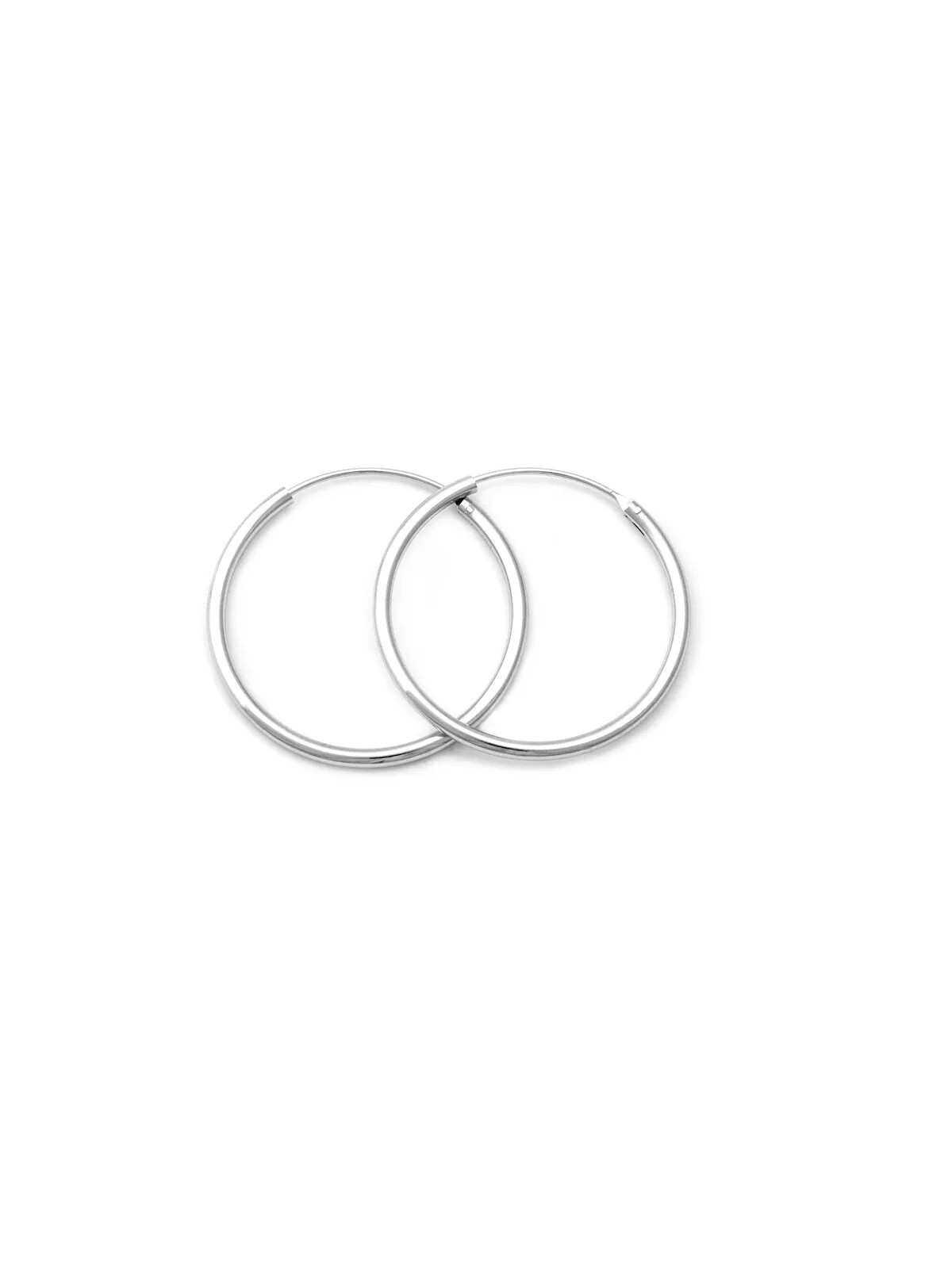Beneto Eleganti orecchini rotondi in argento AGUC351/N - Diametro: 6 cm donna