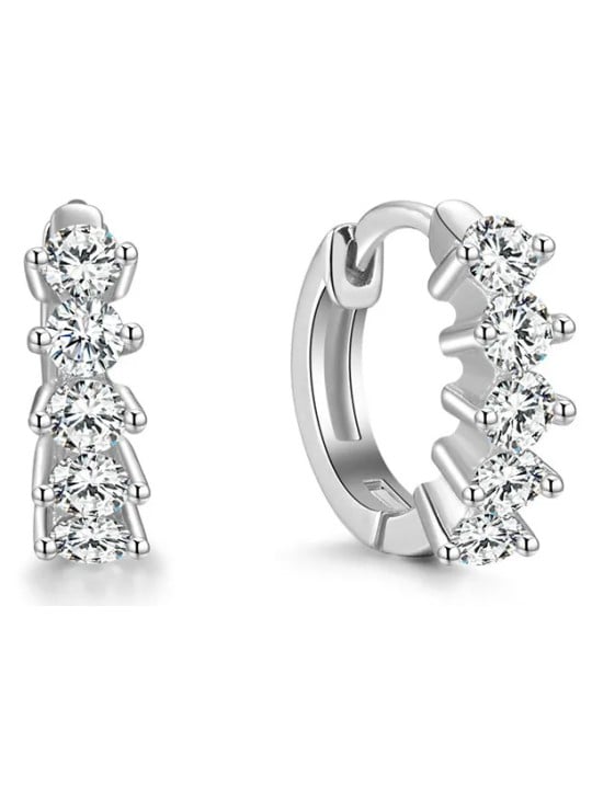 Beneto Orecchini rotondi in argento AGUC2235 donna