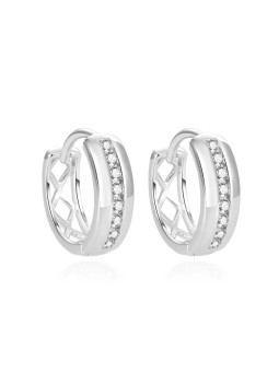 Beneto Orecchini in argento scintillanti con zirconi AGUC1471 donna