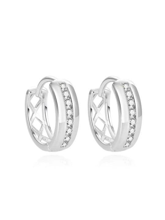 Beneto Orecchini in argento scintillanti con zirconi AGUC1471 donna
