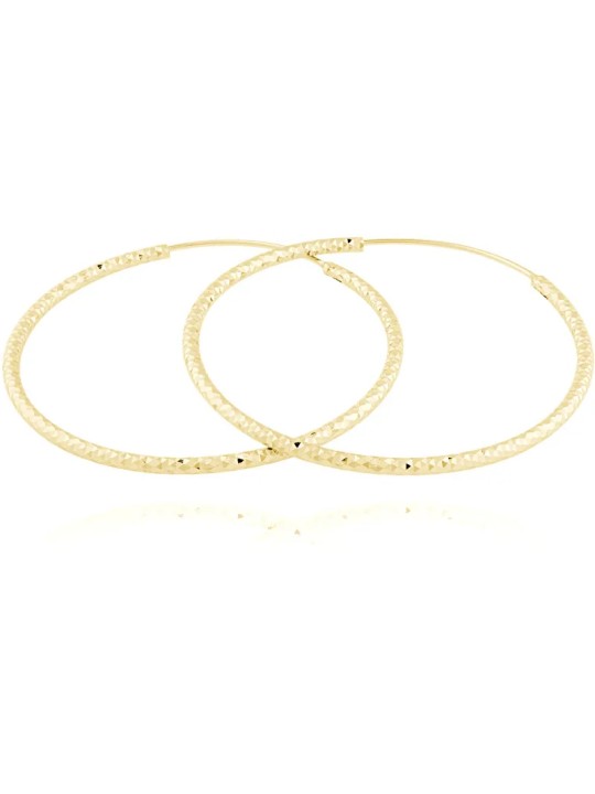 JVD Orecchini ad anello in argento placcato oro SVLE0216XD5GO40 - Diametro: 7 cm donna