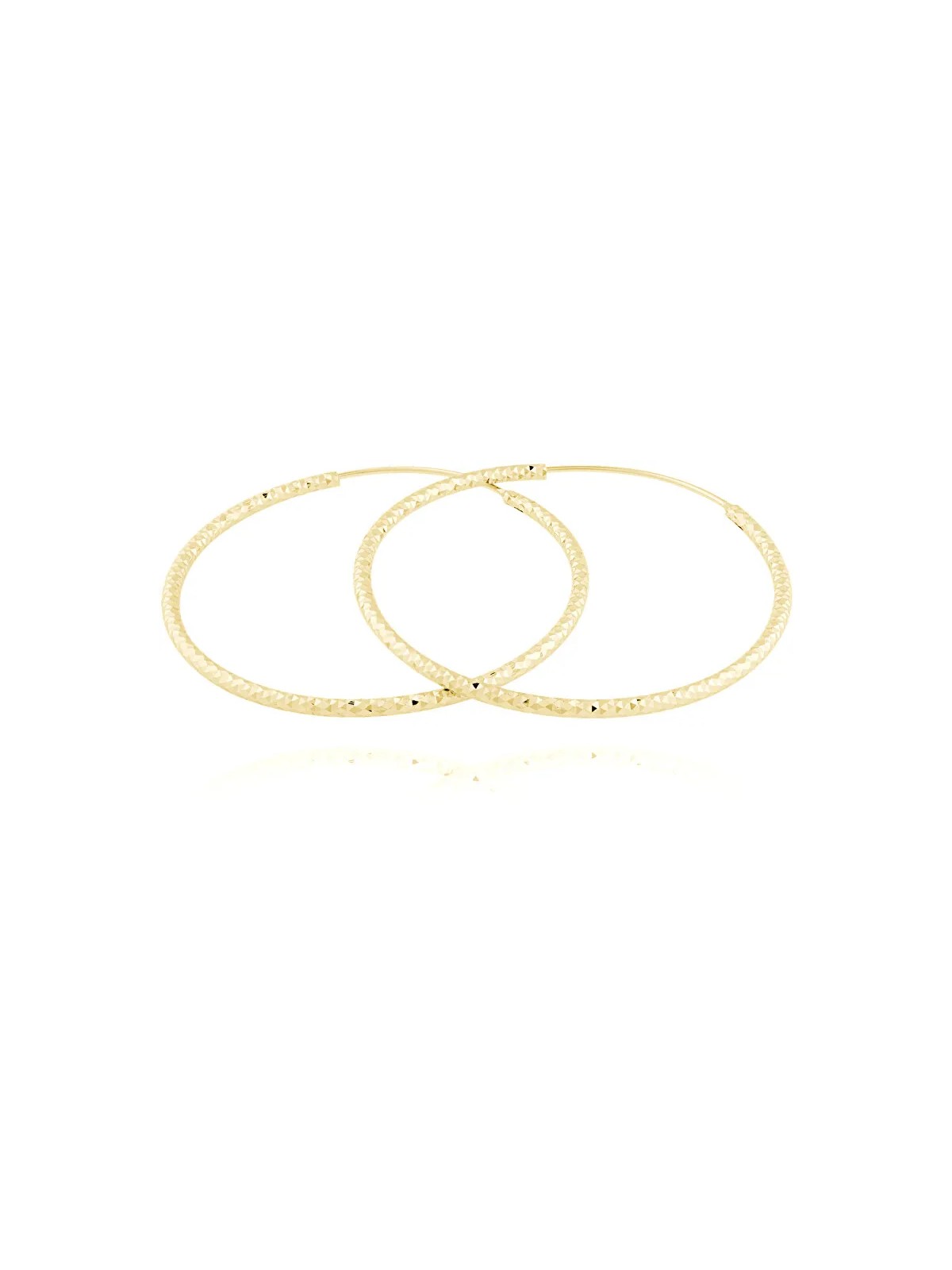 JVD Orecchini ad anello in argento placcato oro SVLE0216XD5GO40 - Diametro: 7 cm donna