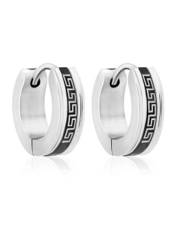 Troli Eleganti orecchini ad anello in acciaio VSE004S-PET donna