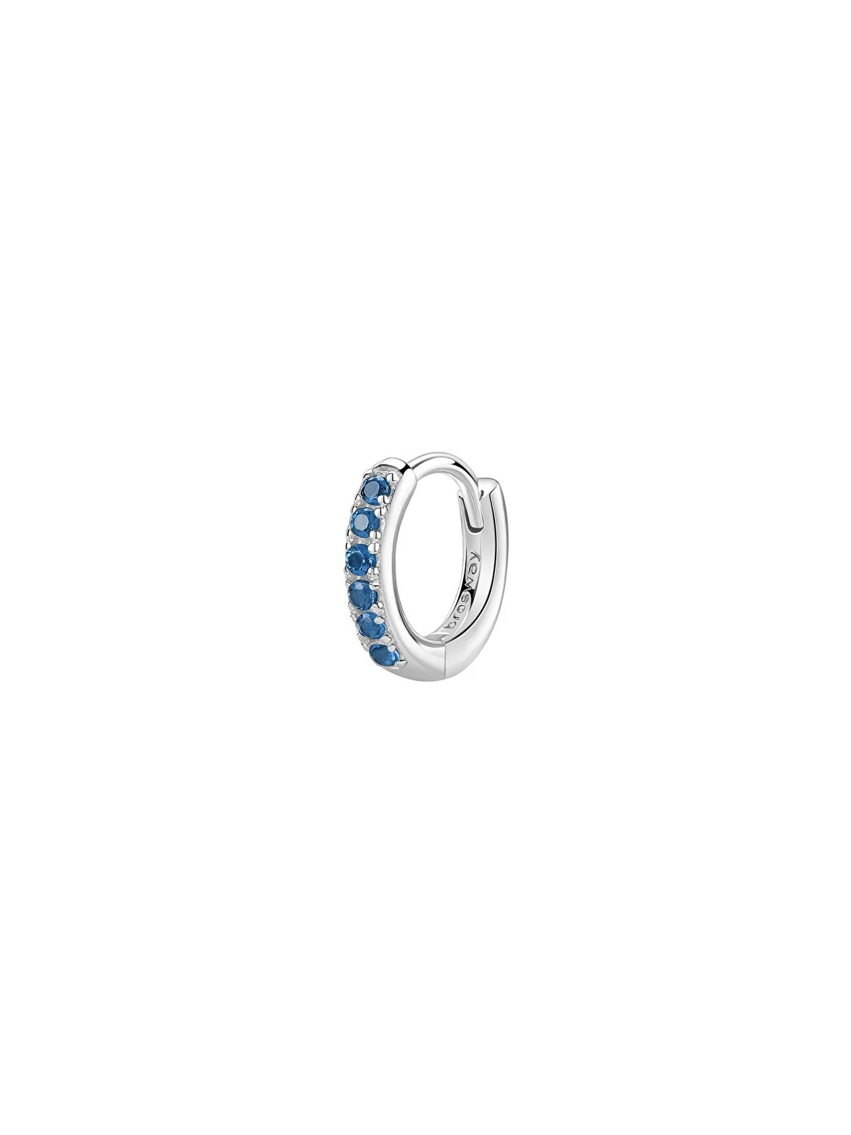 Brosway Orecchino singolo a cerchio in argento Fancy Freedom Blue FFB80 donna