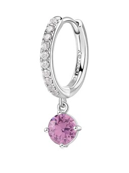 Brosway Orecchino singolo con cerchio rosa vibrante FVP83 donna