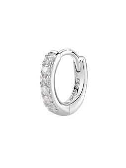 Brosway Orecchino singolo a cerchio in argento Fancy Infinite White FIW88 donna