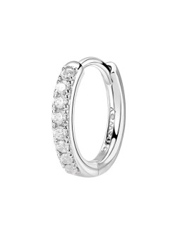 Brosway Eleganti orecchini singoli rotondi Fancy Infinite White FIW89 donna