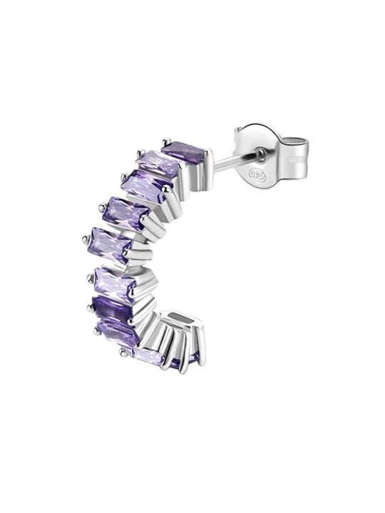 Brosway Orecchino singolo scintillante Fancy Magic Purple FMP12 donna