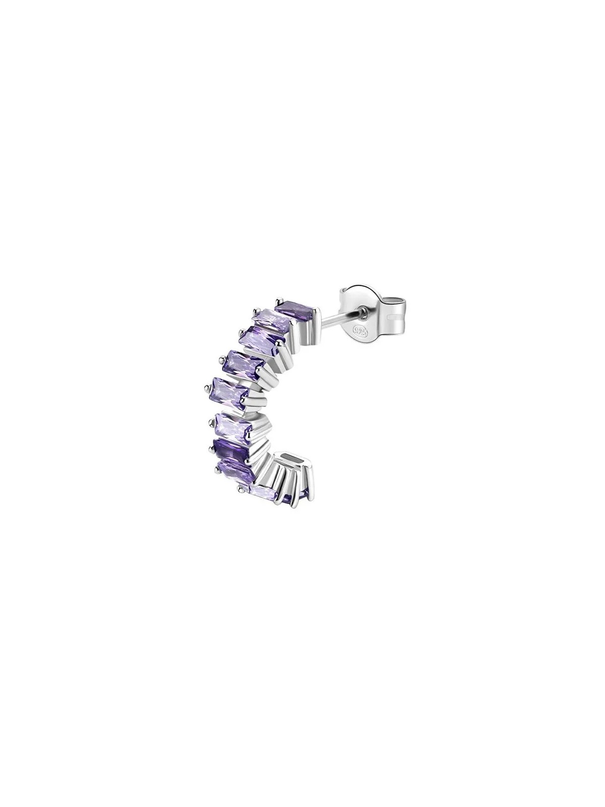 Brosway Orecchino singolo scintillante Fancy Magic Purple FMP12 donna