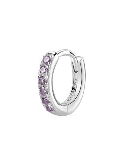Brosway Orecchino singolo a cerchio in argento Fancy Magic Purple FMP85 donna