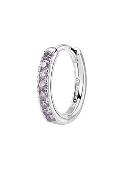 Brosway Eleganti orecchini singoli rotondi Fancy Magic Purple FMP86 donna