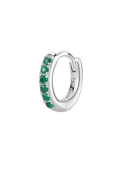Brosway Orecchino singolo a cerchio in argento Fancy Life Green FLG80 donna