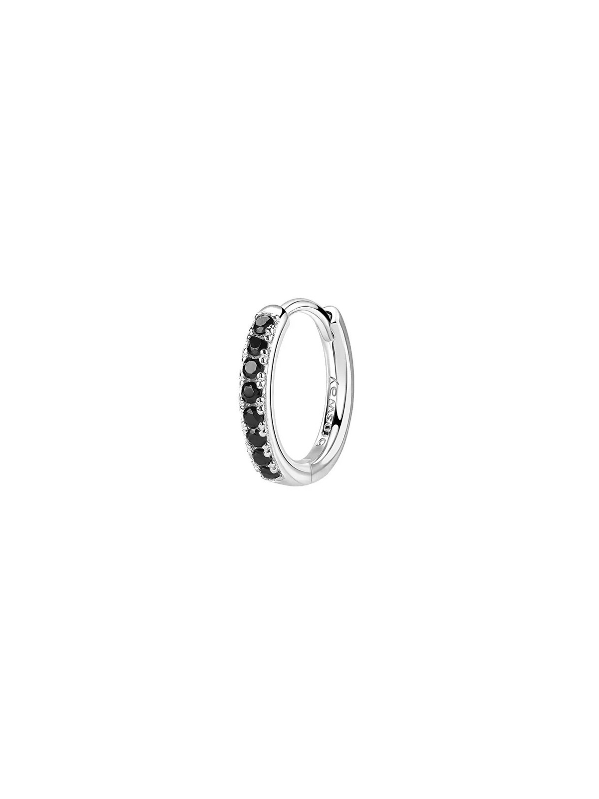 Brosway Eleganti orecchini singoli rotondi Fancy Mystery Black FMB85 donna
