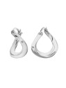 Hot Diamonds Orecchini originali in argento con diamanti Huggies DE792 donna