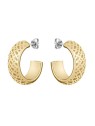 Hugo Boss Eleganti orecchini a cerchio placcati in oro 1580566 donna