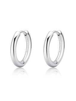 S'Agapõ Orecchini a cerchio minimalisti in acciaio Chunky SHK69 donna