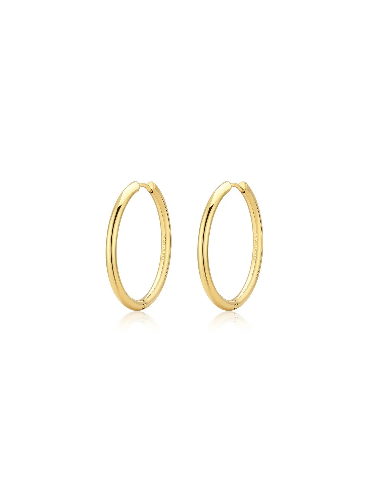 S'Agapõ Eleganti orecchini a cerchio placcati in oro Chunky SHK76 donna