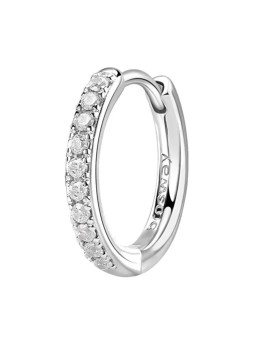 Brosway Orecchino singolo rotondo con zirconi Fancy Infinite White FIW102 donna