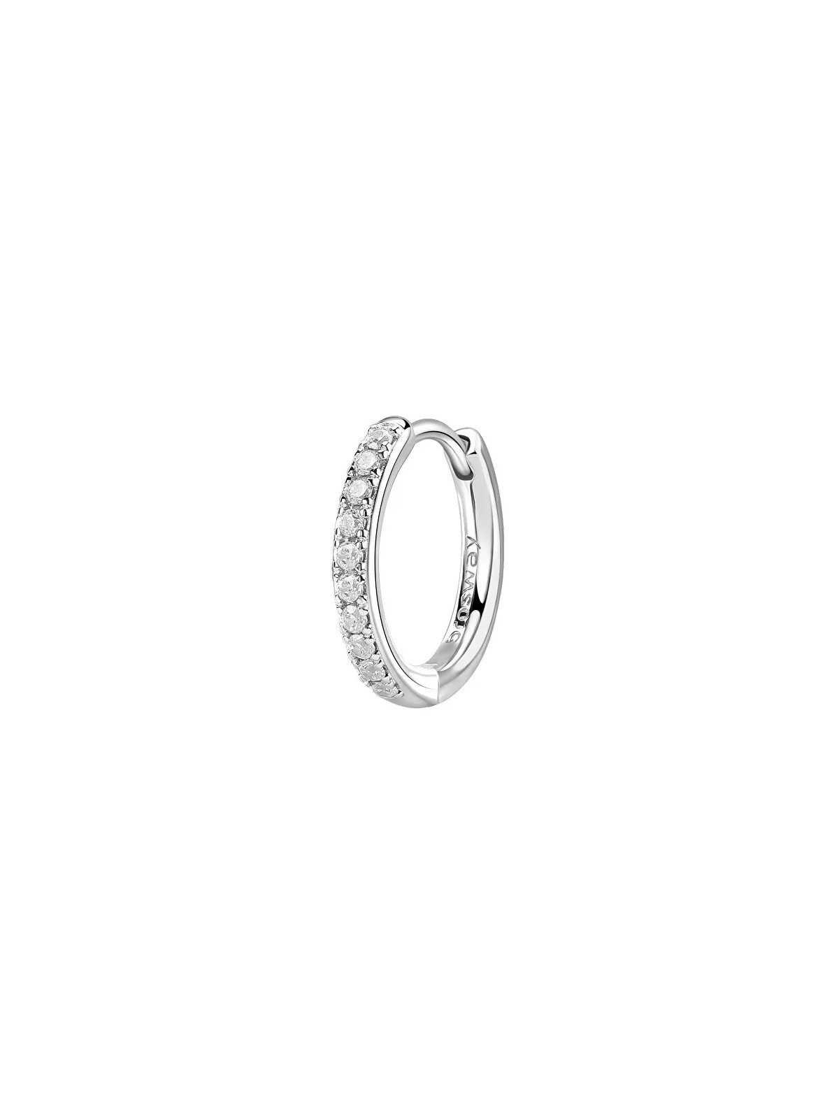 Brosway Orecchino singolo rotondo con zirconi Fancy Infinite White FIW102 donna