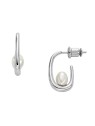 Skagen Orecchini ad anello con perla artificiale Agnethe SKJ1797040 donna