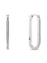 Tommy Hilfiger Orecchini ovali in acciaio con cristalli Dog Tag 2780865 donna