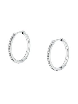 Morellato Anelli in acciaio con cristilla Ø 2 cm Creolo SAUP24 donna