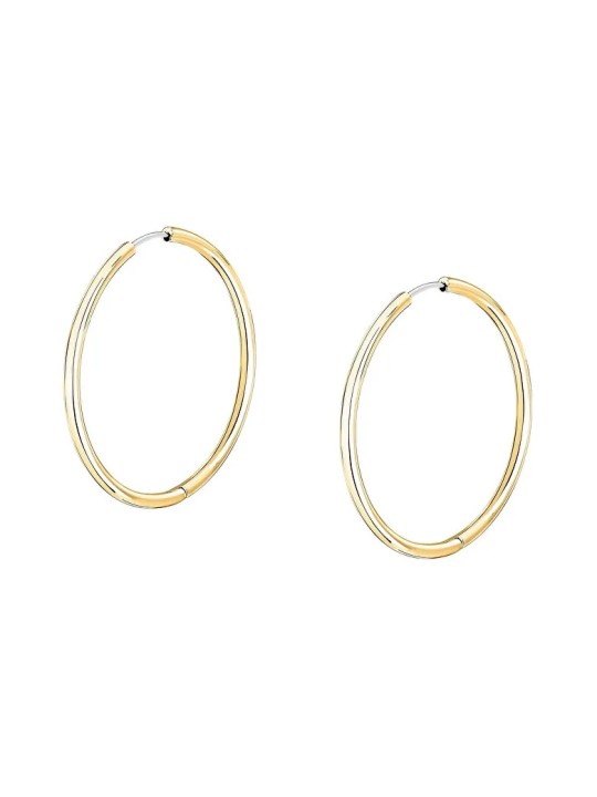 Morellato Orecchini a cerchio in acciaio placcato oro Ø 3.5 cm Creolo SAUP26 donna
