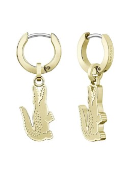 Lacoste Orecchini a cerchio placcati oro 2 in 1 Arthor 2040231 donna