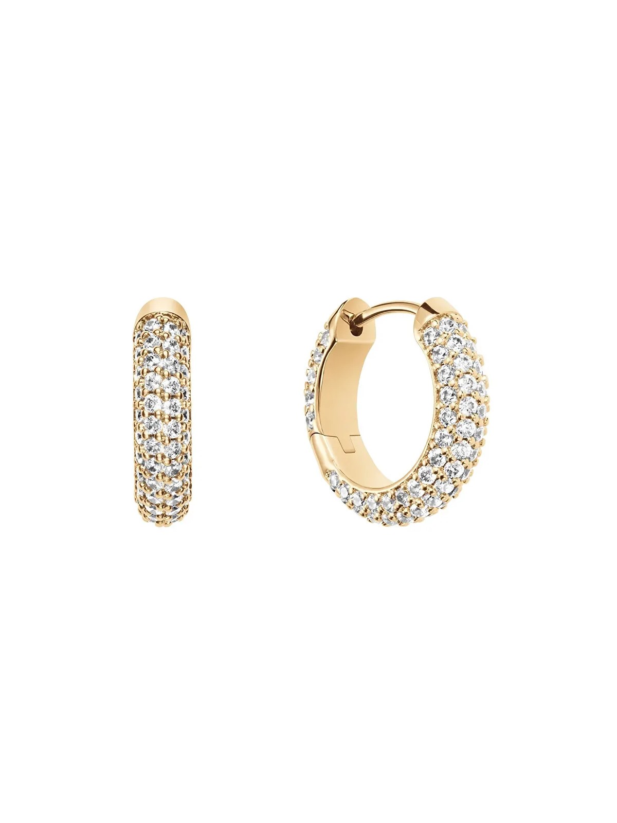 Daniel Wellington Cerchi scintillanti in pavé dorato DW00400642 donna