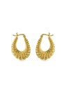 AGAIN Gioielli Orecchini a cerchio placcati in oro moda AJNS0065 donna